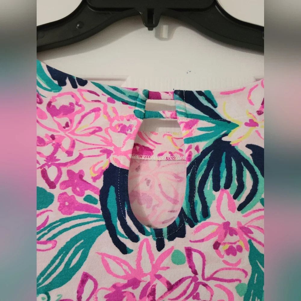 🌸Lilly Pulitzer Fontaine Top in "Multi via Flora"🌸 - Picture 7 of 13